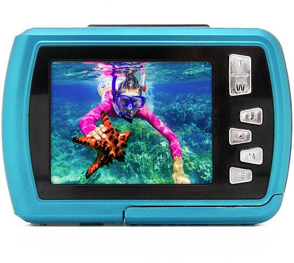 Aquapix W2024 Splash Iceblue Digitalkamera 16 Megapixel Blau Unterwasserkamera