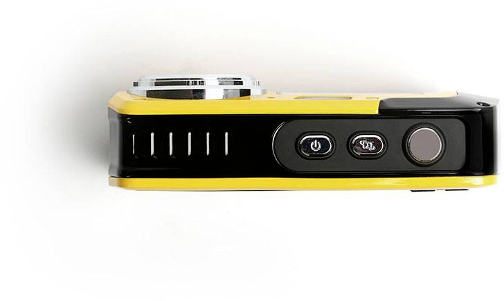 Aquapix W3048-Y Edge Yellow Digitalkamera 48 Megapixel Gelb Unterwasserkamera, Frontdisplay