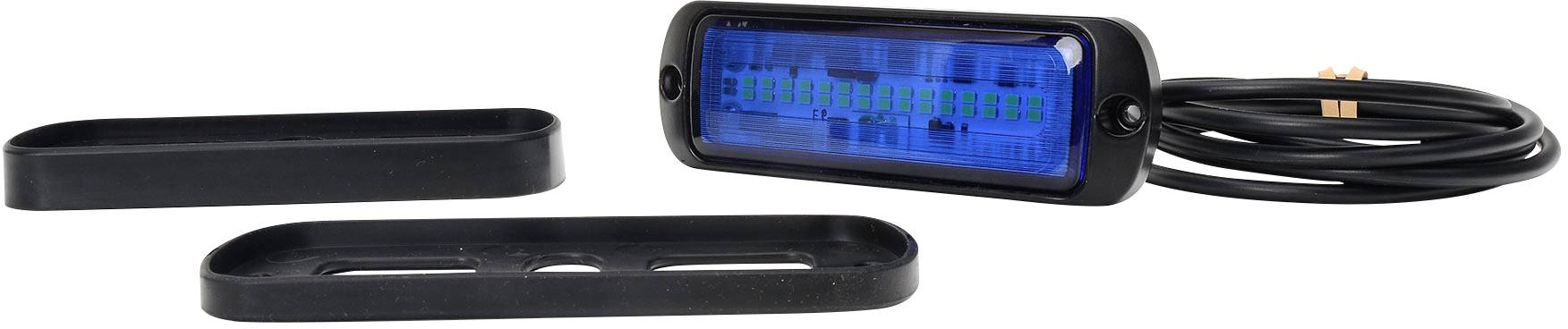 WAS Frontblitzer / Straßenräumer W218 1471 12 V/DC, 24 V/DC über Bordnetz Aufbau, Schraubmontage Blau