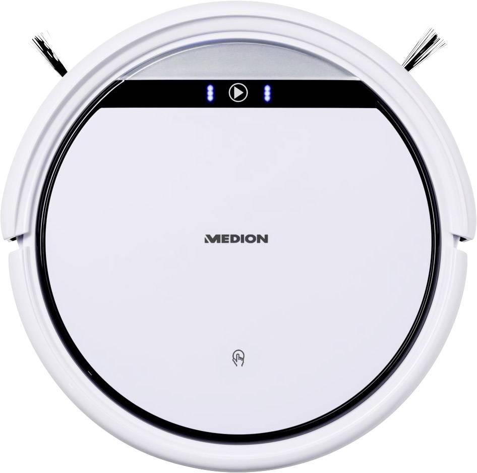 Medion MD 10065 Saugroboter Weiß, Schwarz 1 virtuelle Wand, Fernbedienbar