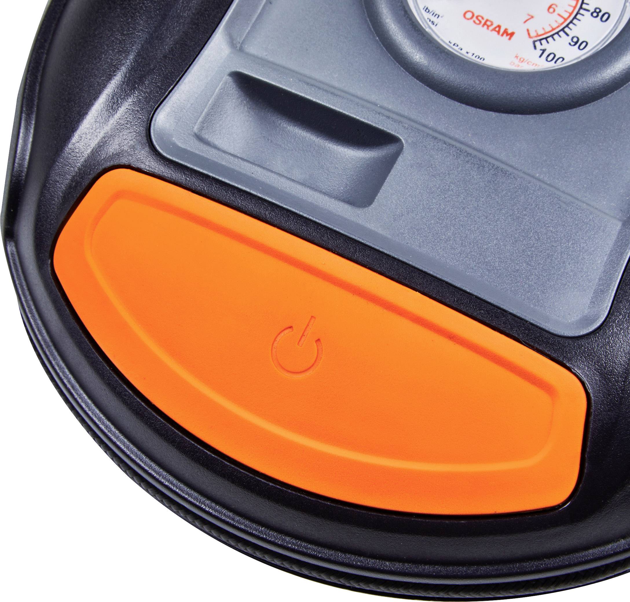 Osram Automotive OTI200 Kompressor Analoges Manometer, Kabelfach/-aufnahme, Überlastungsschutz