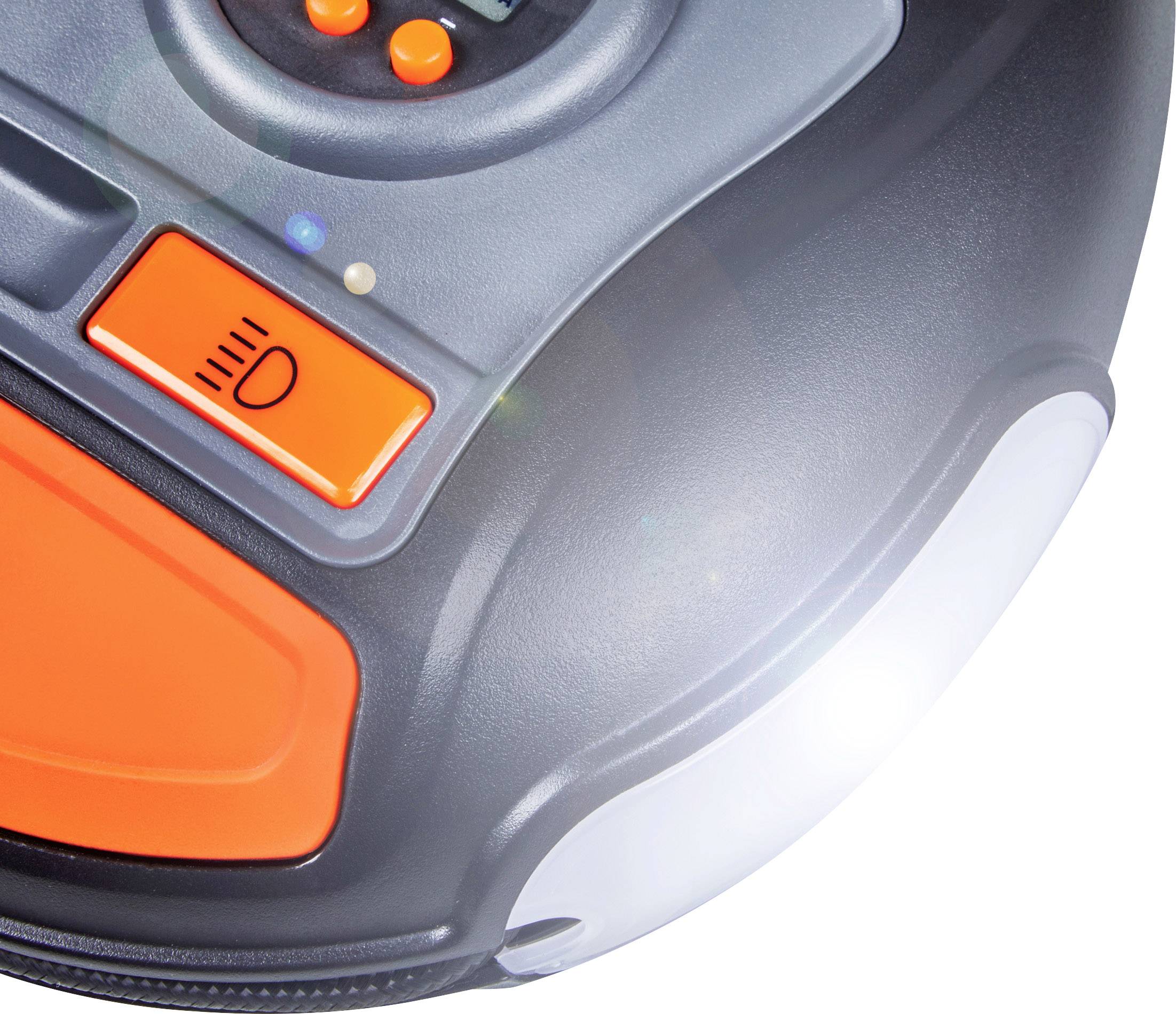 Osram Automotive OTI450 Kompressor 12V Adapter zum Betrieb per Kabel, Digitales Display, Kabelfach/-aufnahme, mit Arbeitslampe