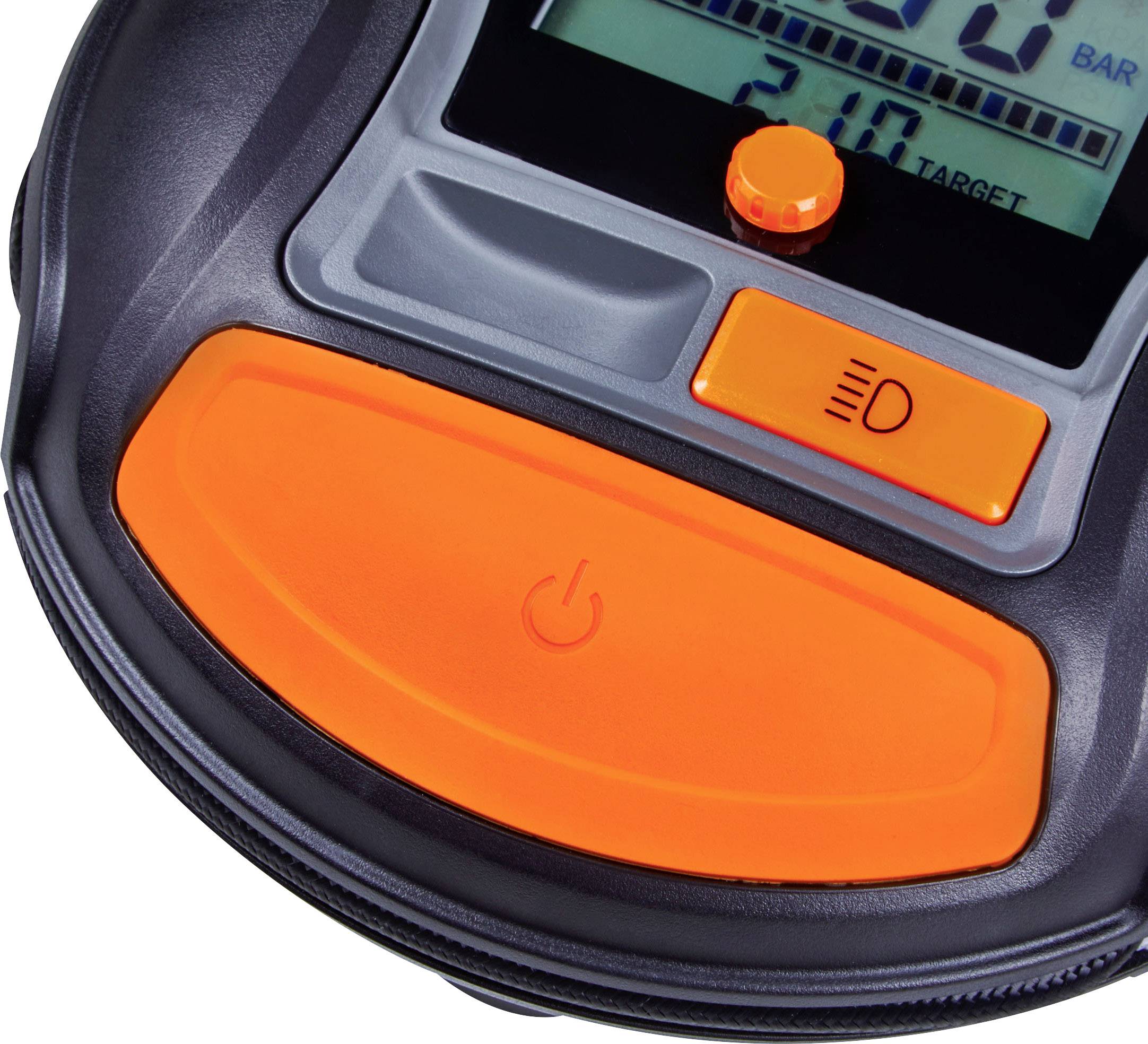 Osram Automotive OTI1000 Kompressor Digitales Display, Überlastungsschutz, mit Arbeitslampe, Kabelfach/-aufnahme