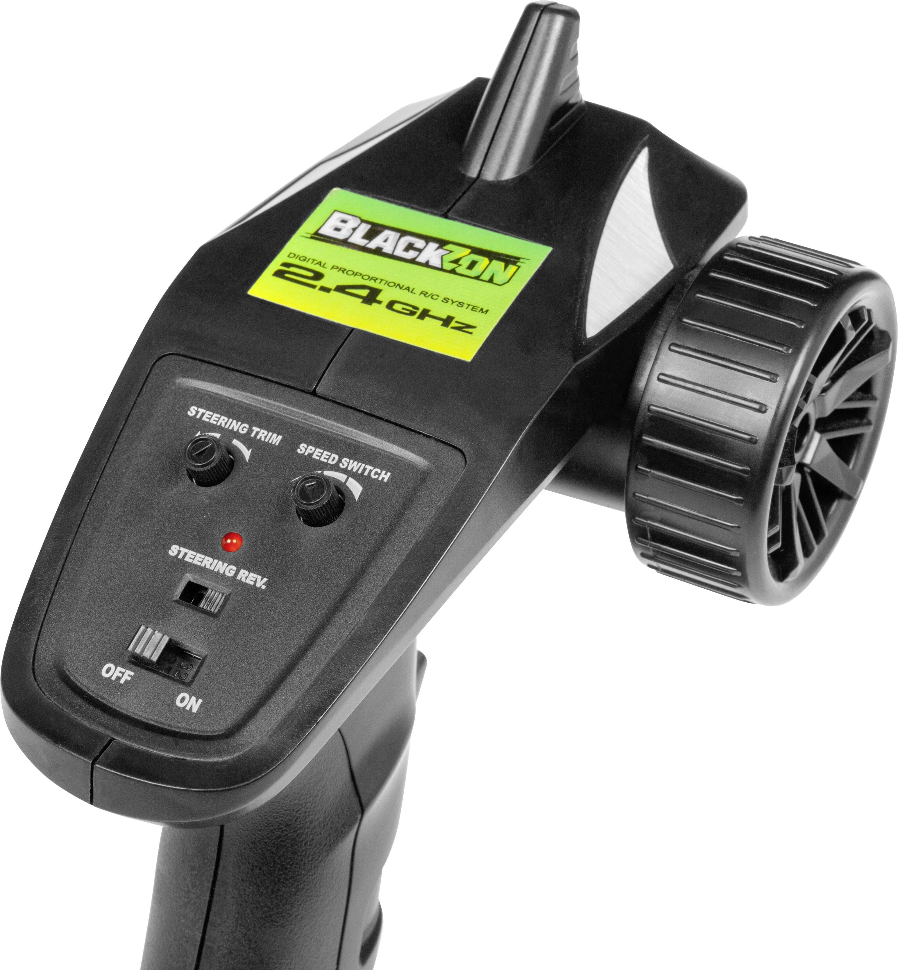 Blackzon SLAYER 1/16TH 4WD ELECTRIC TRUCK Schwarz/Grün Brushed 1:16 RC Modellauto Elektro Monstertruck Allradantrieb (4WD) RtR