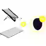 BakkerElkhuizen Homeworking Box Professional DE Home Office-Set Höhen-Bereich: 9 bis 22cm Schwarz/Silber BakkerElkhuizen Homeworking Box Professional DE Home Office-Set Höhen-Bereich: 9 bis 22cm Schwarz/Silber