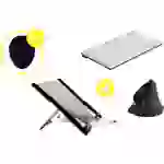 BakkerElkhuizen Homeworking Box Professional PLUS DE Home Office-Set Höhen-Bereich: 9 bis 22cm Schwarz/Silber BakkerElkhuizen Homeworking Box Professional PLUS DE Home Office-Set Höhen-Bereich: 9 bis 22cm Schwarz/Silber
