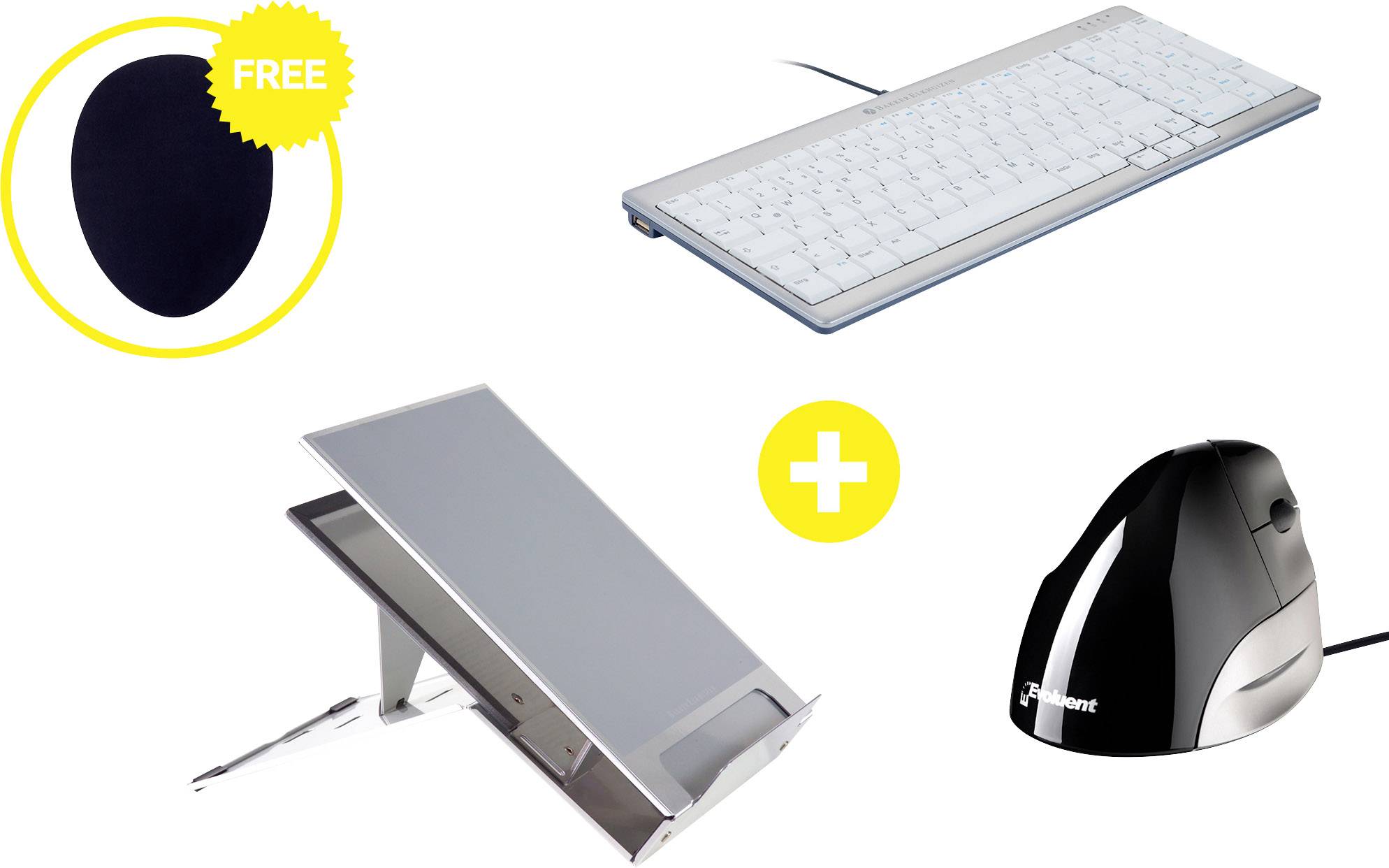 BakkerElkhuizen Homeworking Box Premium PLUS DE Home Office-Set Höhen-Bereich: 9 bis 21cm Siena