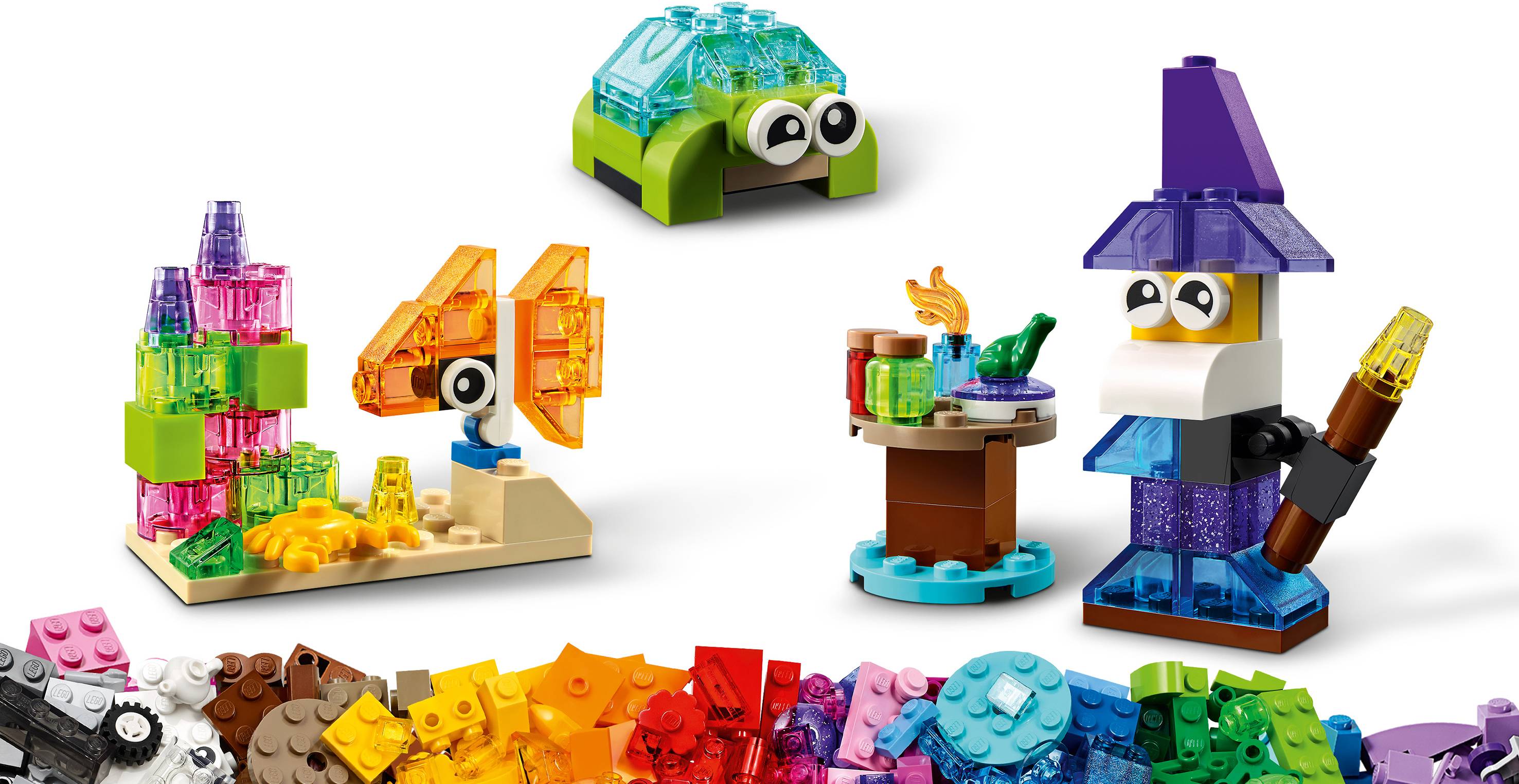 11013 LEGO® CLASSIC Kreativ-Bauset mit durchsichtigen Steinen