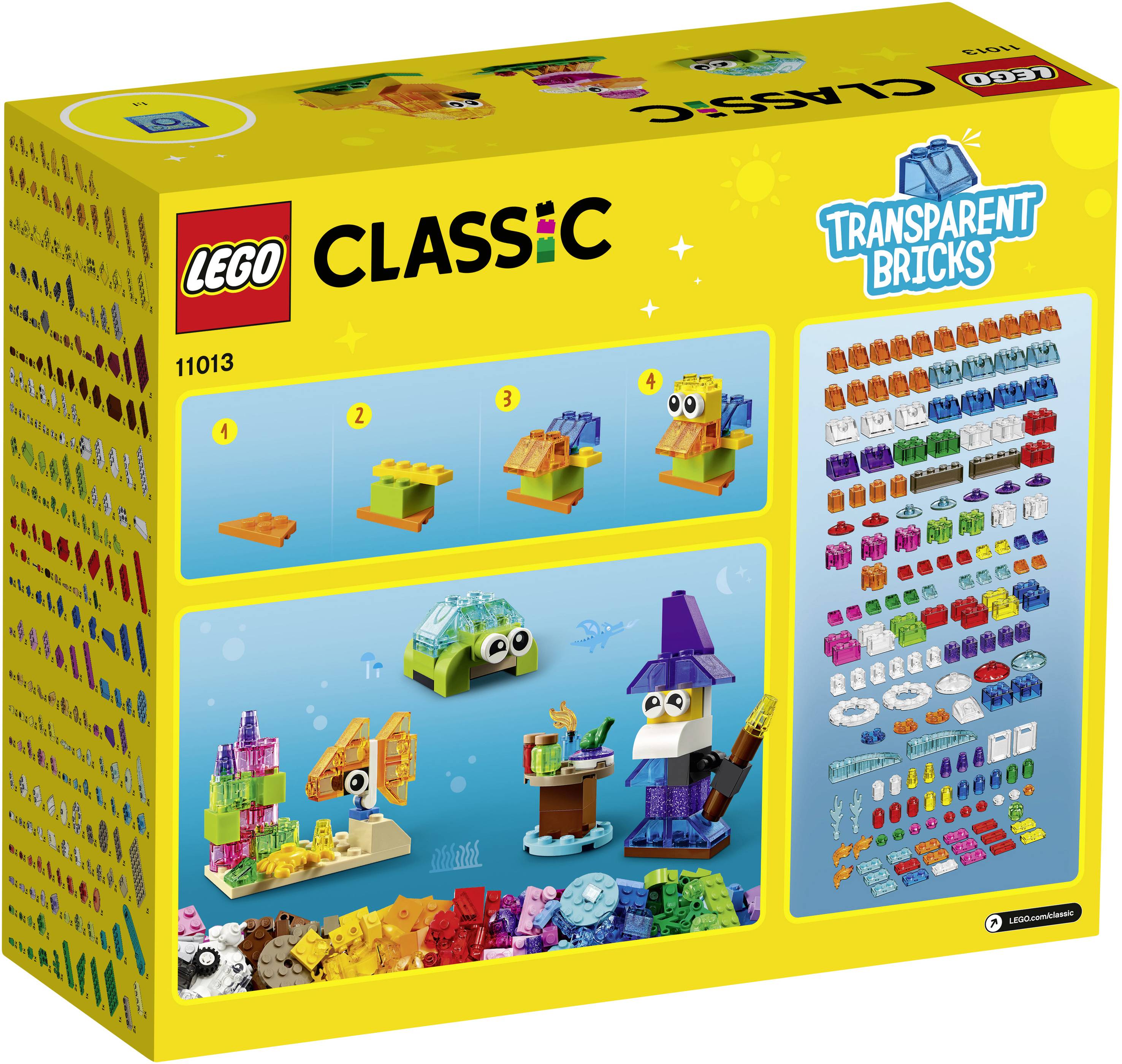 11013 LEGO® CLASSIC Kreativ-Bauset mit durchsichtigen Steinen