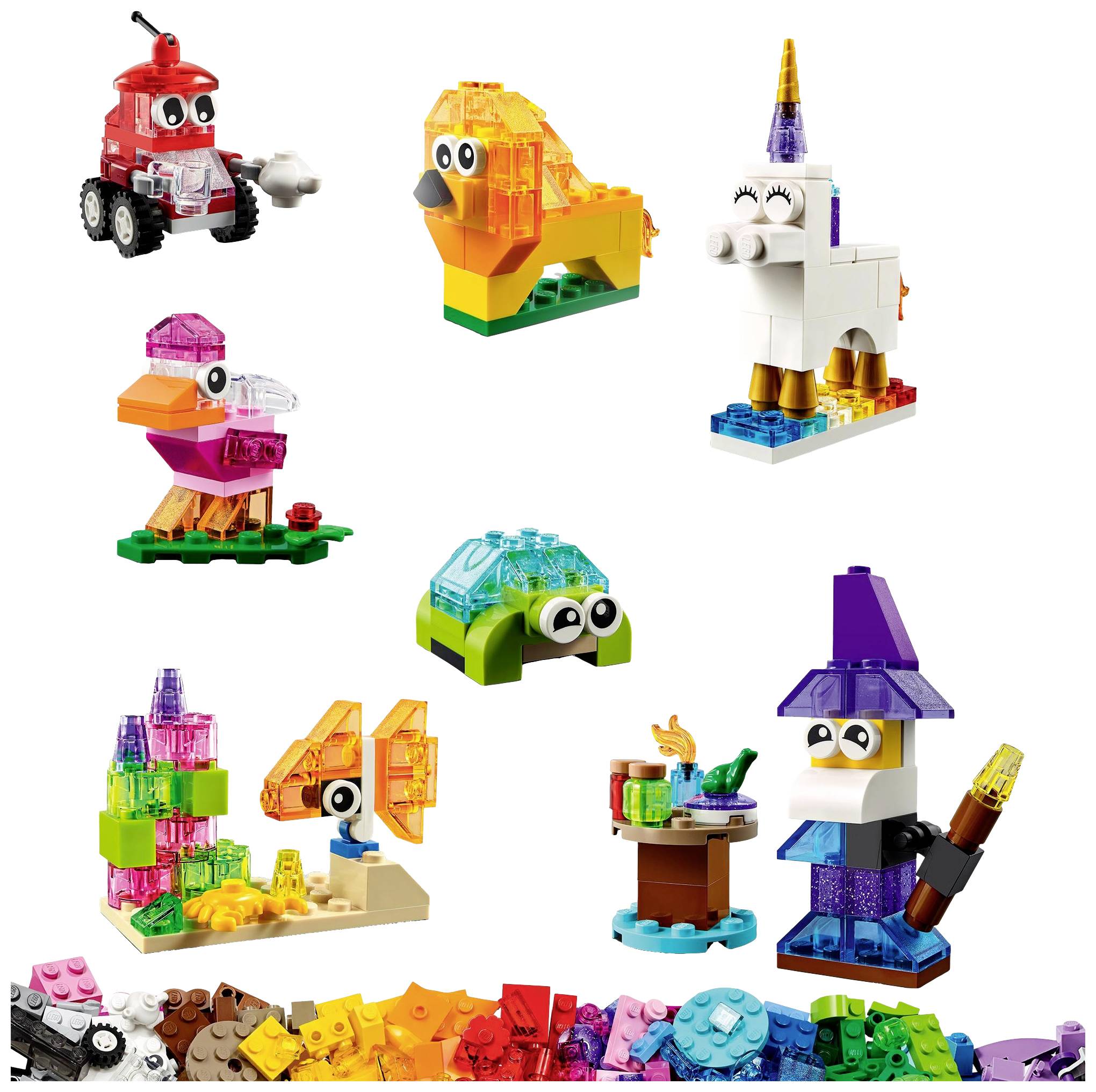 11013 LEGO® CLASSIC Kreativ-Bauset mit durchsichtigen Steinen
