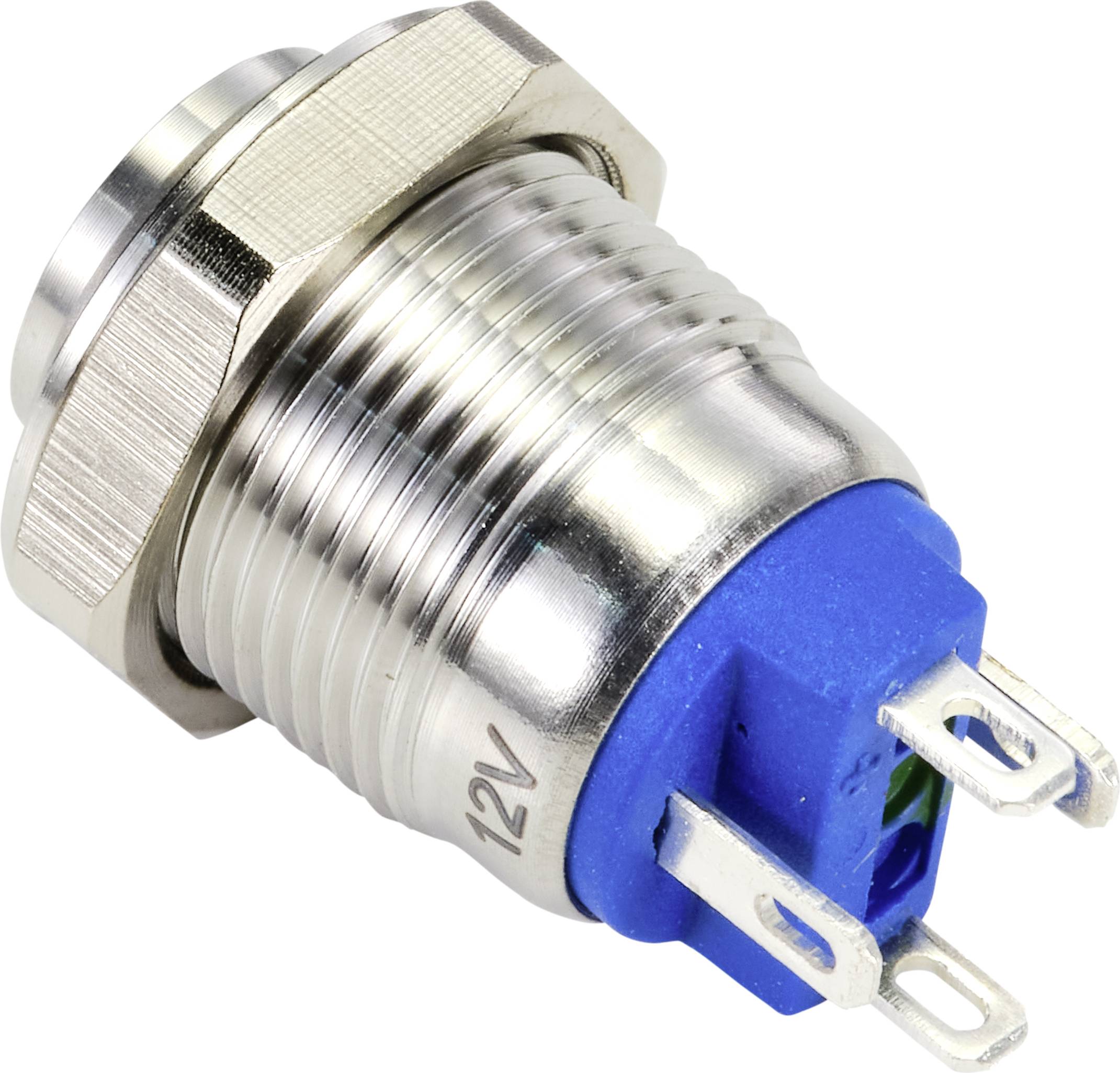 TRU COMPONENTS TC-9219004 Drucktaster 48 V/AC 2 A 1 x Aus/(Ein) tastend Grün IP67 1 St.