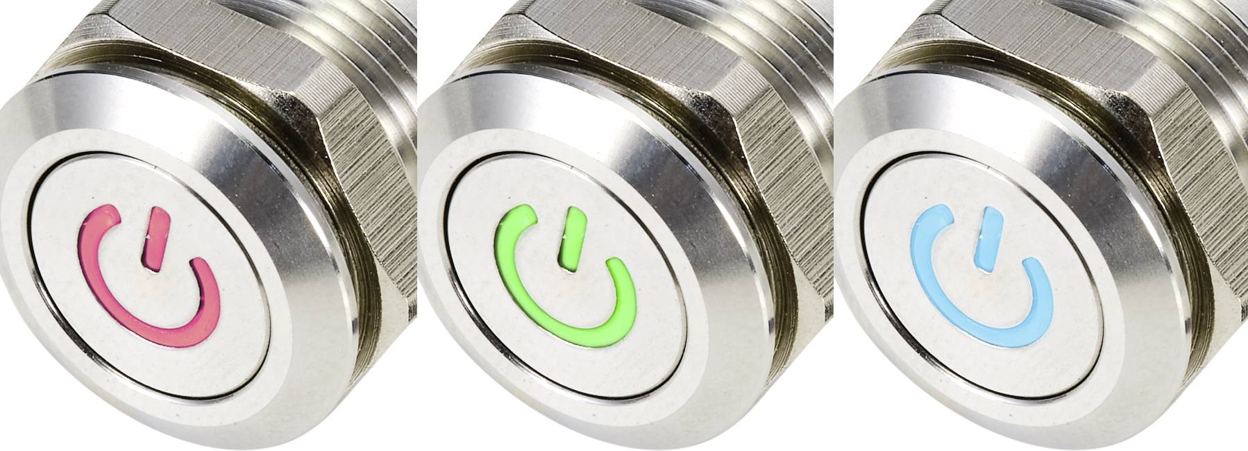 TRU COMPONENTS TC-9219008 Drucktaster 48 V/AC 2A 1 x Aus/(Ein) tastend RGB IP67 1St.