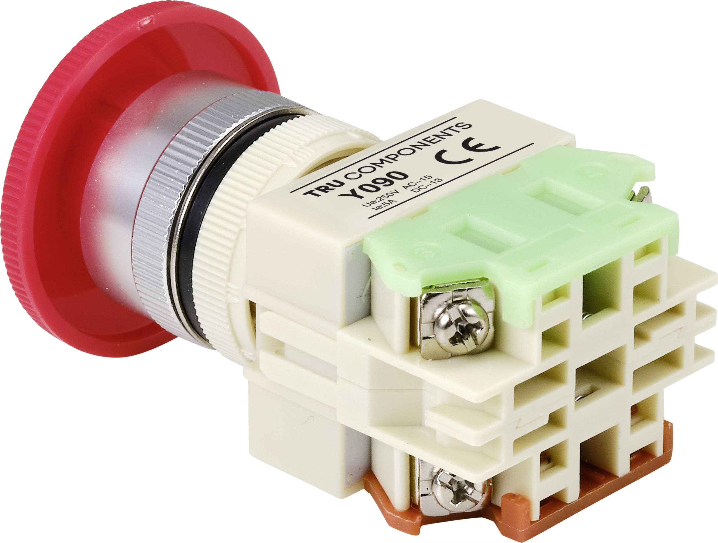 TRU COMPONENTS Y090 Not-Aus-Schalter 5A 1 Öffner IP40 1St.