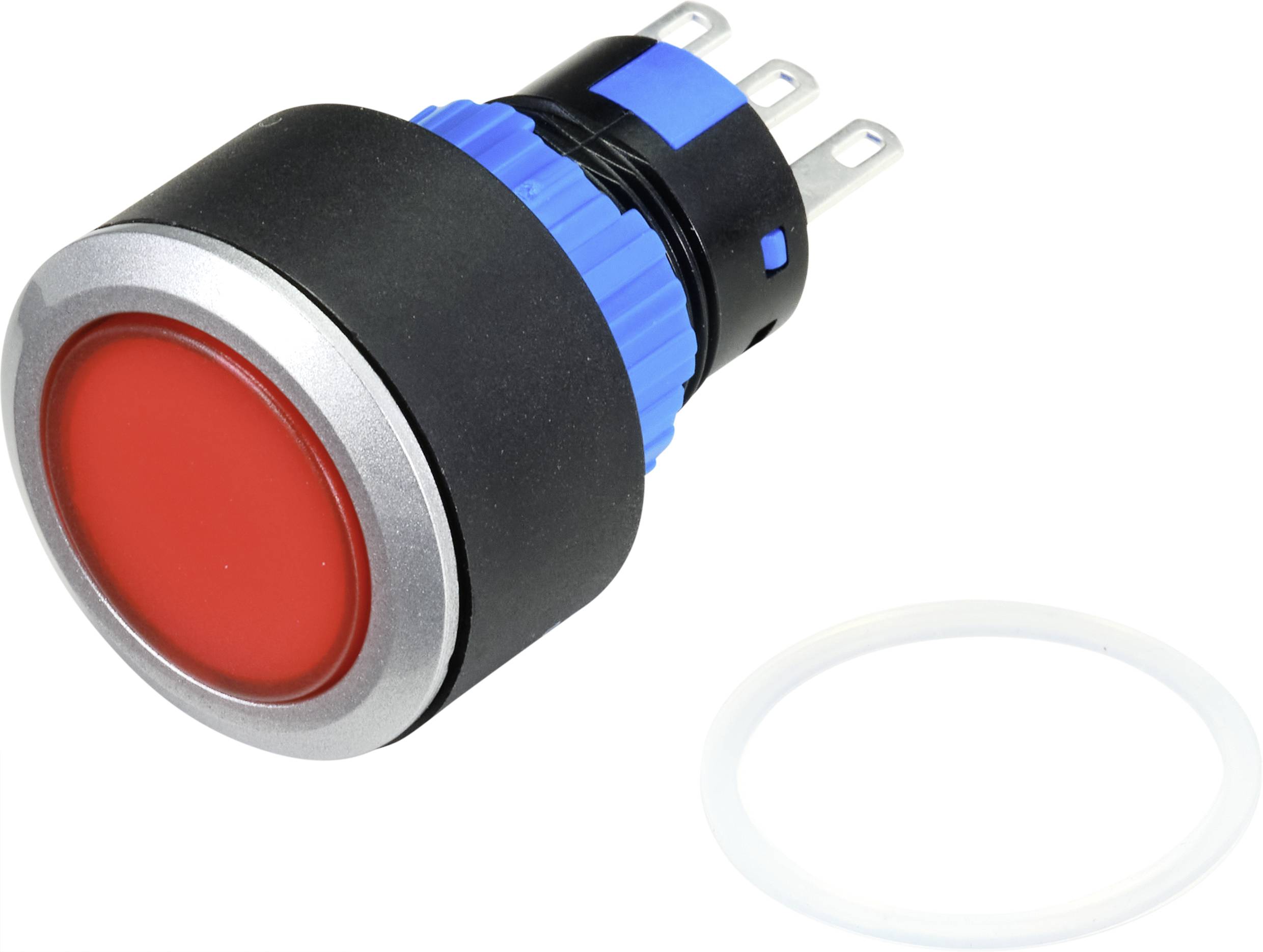 TRU COMPONENTS TC-9219072 Drucktaster 250 V/AC 3A 1 x Aus/(Ein) rastend (Ø) 25mm IP65 1St.