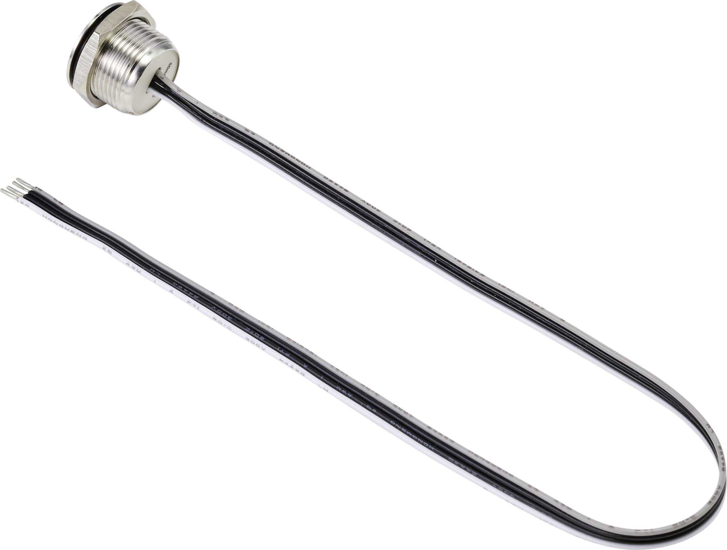 TRU COMPONENTS TC-9219104 Drucktaster 24 V/DC 50mA 1 x Aus/(Ein) tastend Grün IP40 1St.