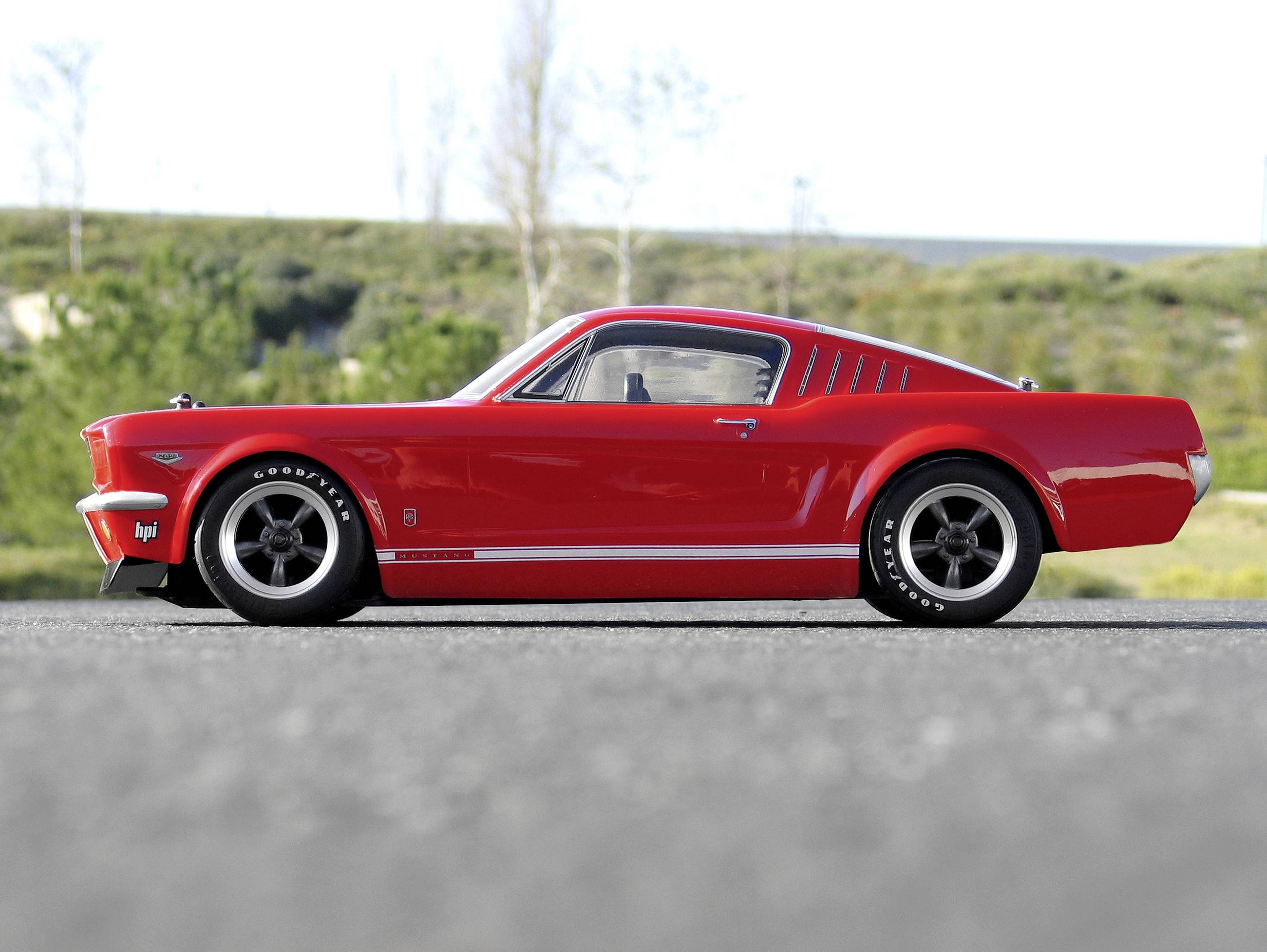 HPI Racing 17519 1:10 Karosserie 1966 Ford Mustang Gt Body 200mm Unlackiert, nicht ausgeschnitten