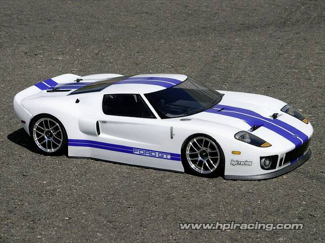 HPI Racing 7495 1:10 Karosserie Ford Gt Body (200Mm/Wb255Mm) 200mm Unlackiert, nicht ausgeschnitten