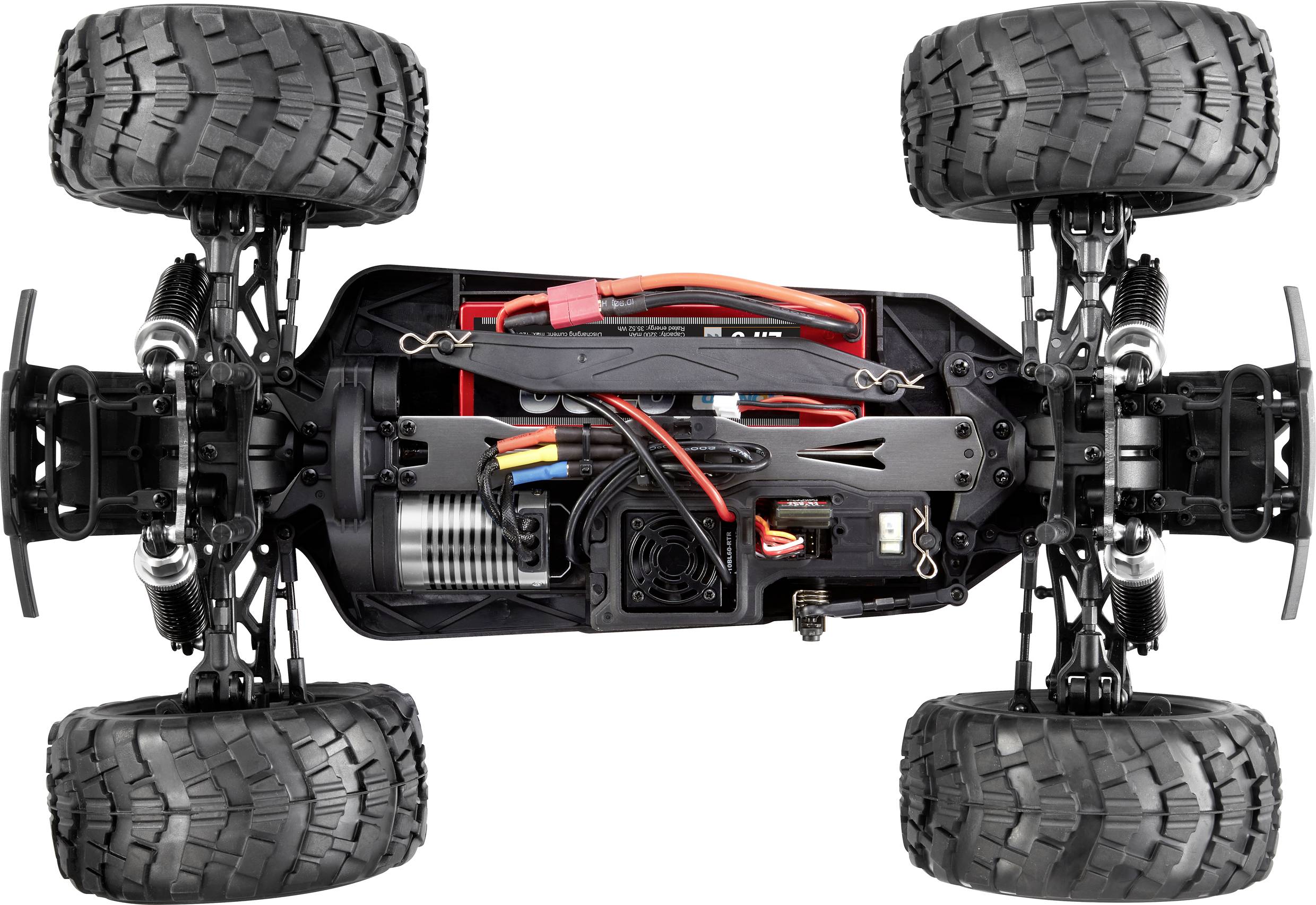 Reely Cimera Schwarz Brushless 1:10 RC Modellauto Elektro Monstertruck Allradantrieb (4WD) 100% RtR 2,4 GHz Inkl. Akku und Ladegerät