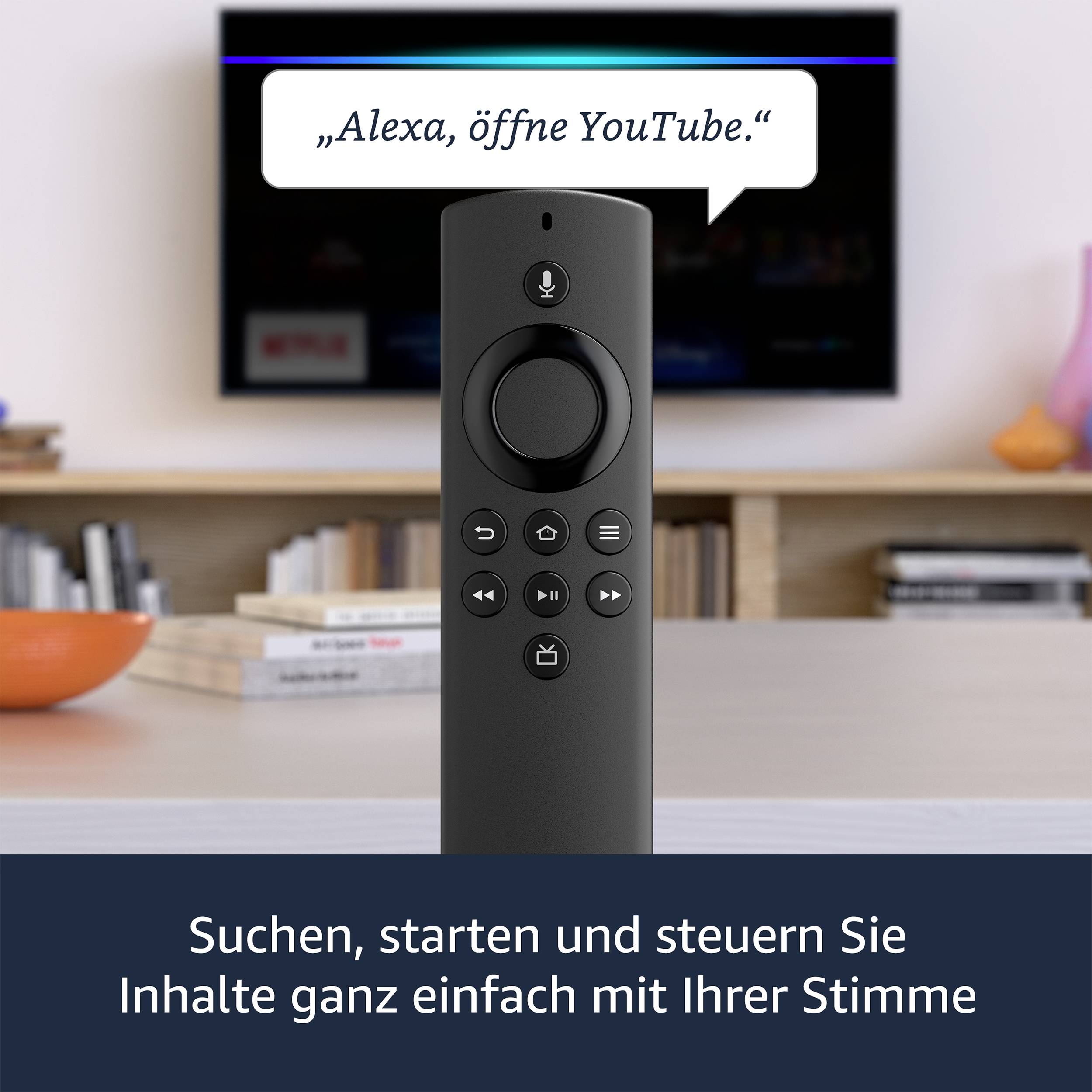 amazon Fire TV Stick Lite 2020 mit Alexa-Sprachfernbedienung Lite Streaming Stick mit Alexa Sprachfernbedienung, mit Amazon Alexa steuerbar