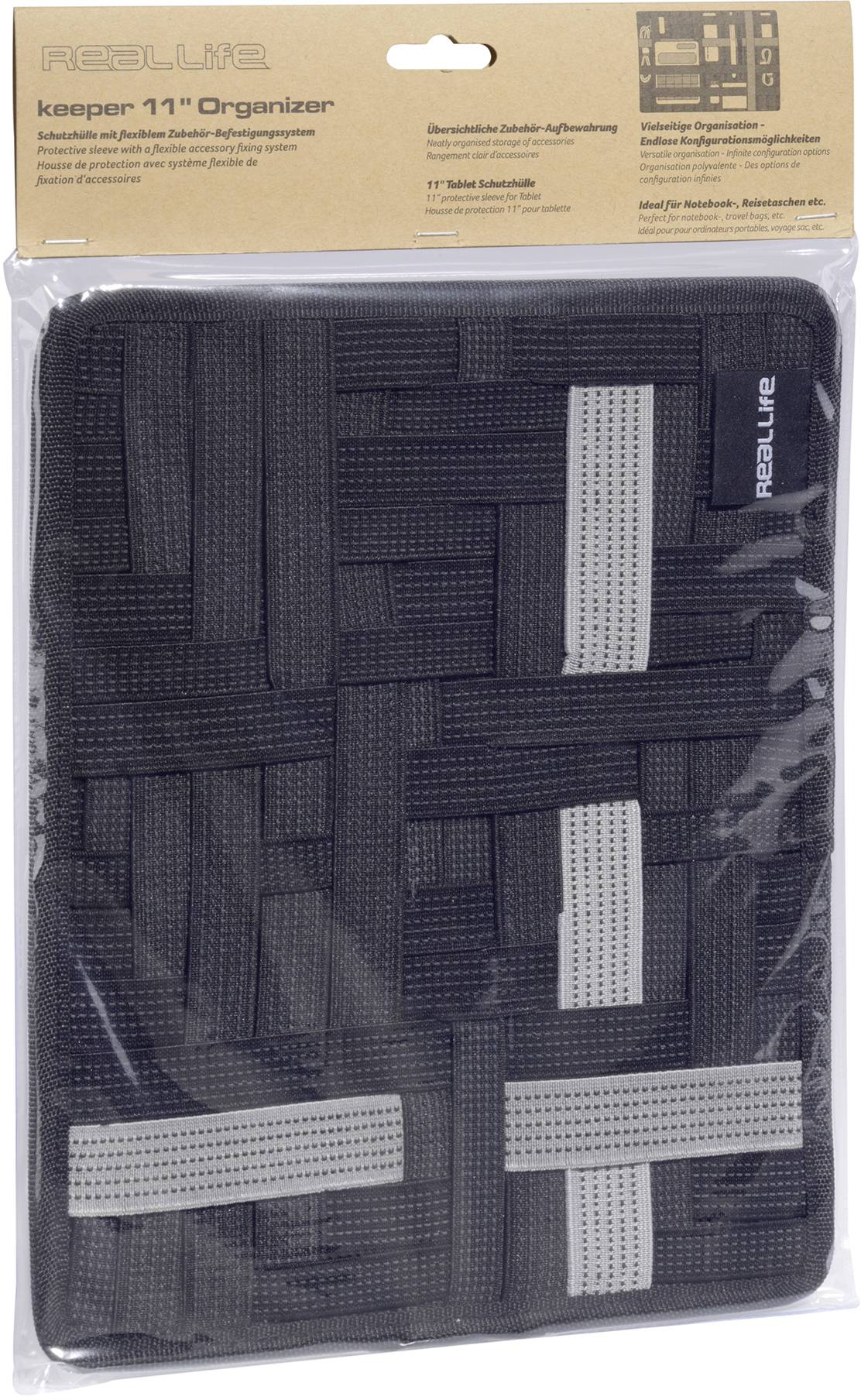 Ultron keeper Tablet-Cover Universal 27,9 cm (11") Sleeve Schwarz, Grau