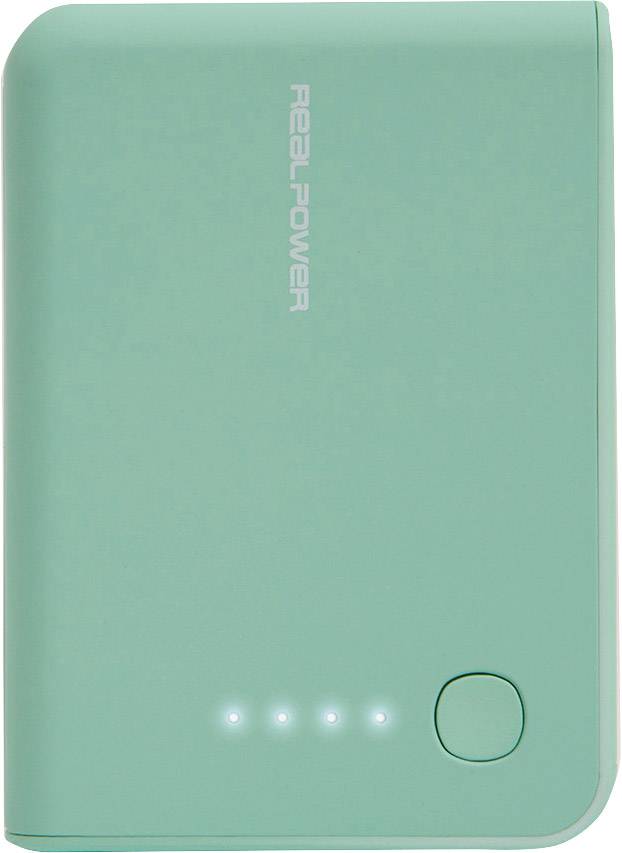 RealPower PB-10k Powerbank 10000 mAh Li-Ion Opal Blue