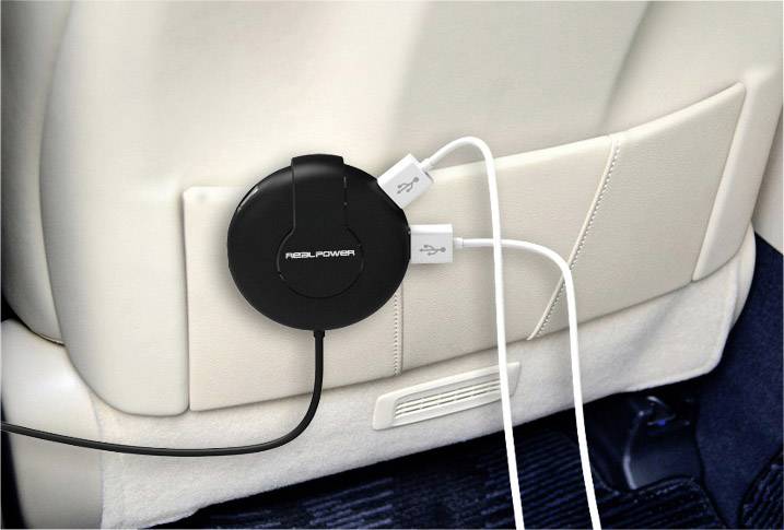 RealPower 195446 USB Ladegerät 47 W USB Schwarz KFZ