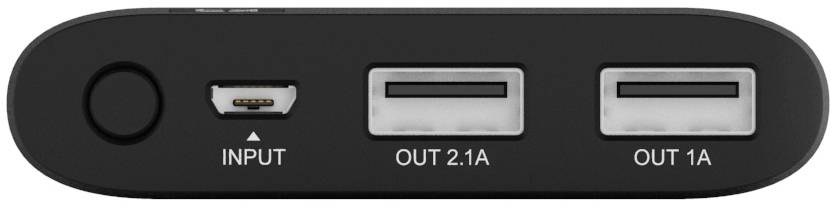 Terratec P80 Slim Powerbank 8000 mAh Lithium Schwarz-Silber