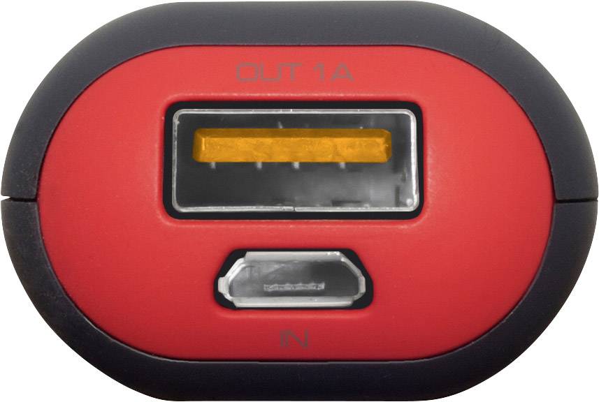 Terratec P1 Powerbank 2600 mAh Li-Ion Schwarz-Rot