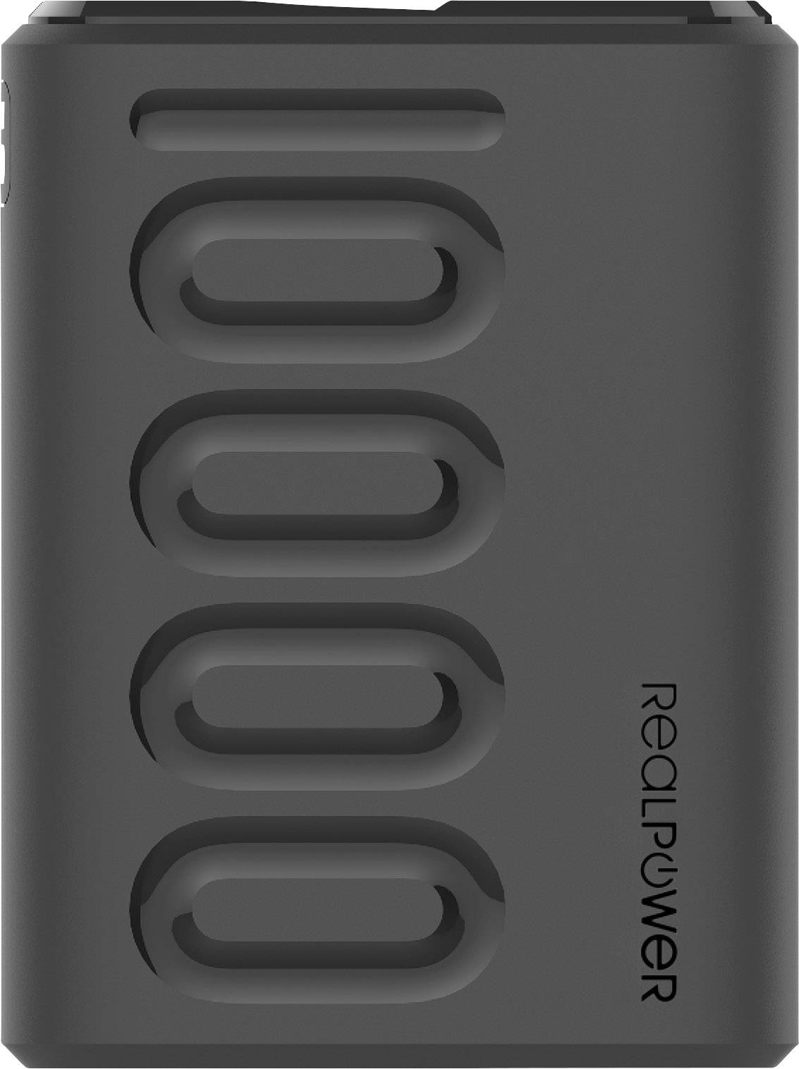 RealPower PB-10000PD+ Powerbank 10000 mAh Lithium Schwarz
