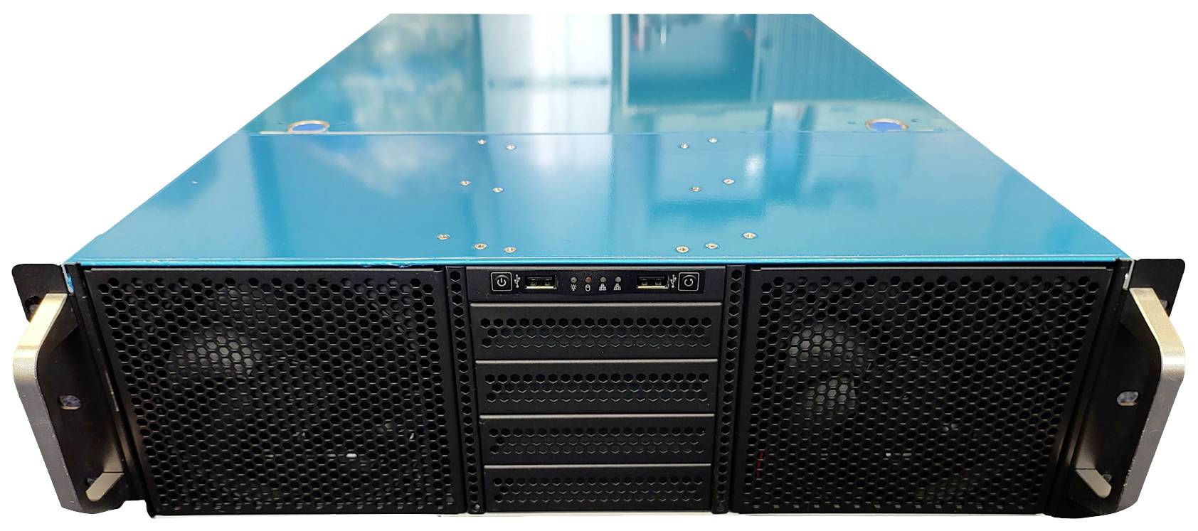 RealPower 106155 19 Zoll 1 x 19 Zoll Industrie-Gehäuse 3 HE Schwarz