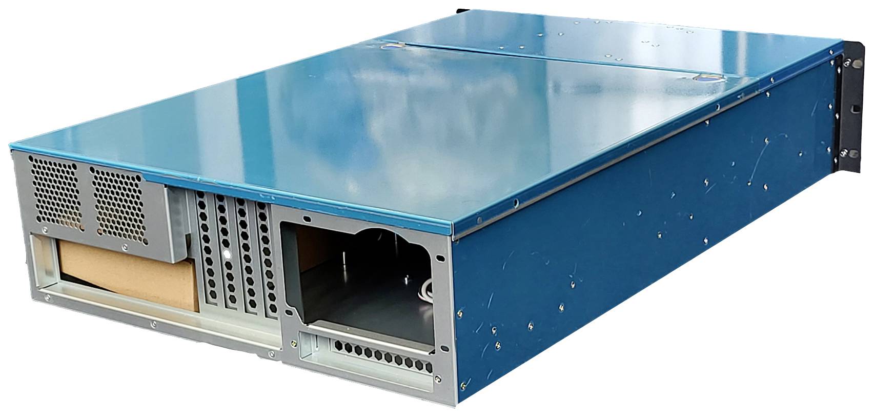 RealPower 106155 19 Zoll 1 x 19 Zoll Industrie-Gehäuse 3 HE Schwarz