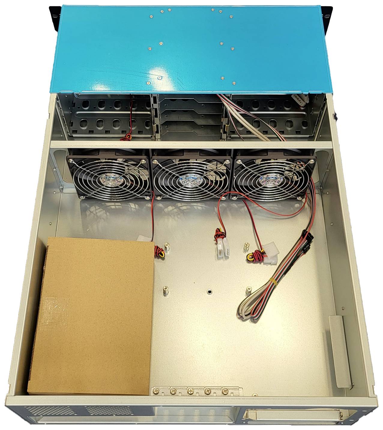 RealPower 106155 19 Zoll 1 x 19 Zoll Industrie-Gehäuse 3 HE Schwarz