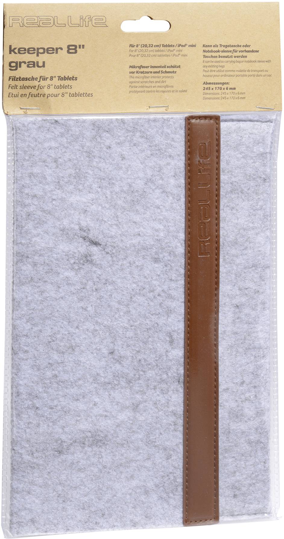 Ultron keeper Tablet Tasche 20,3 cm (8") Grau