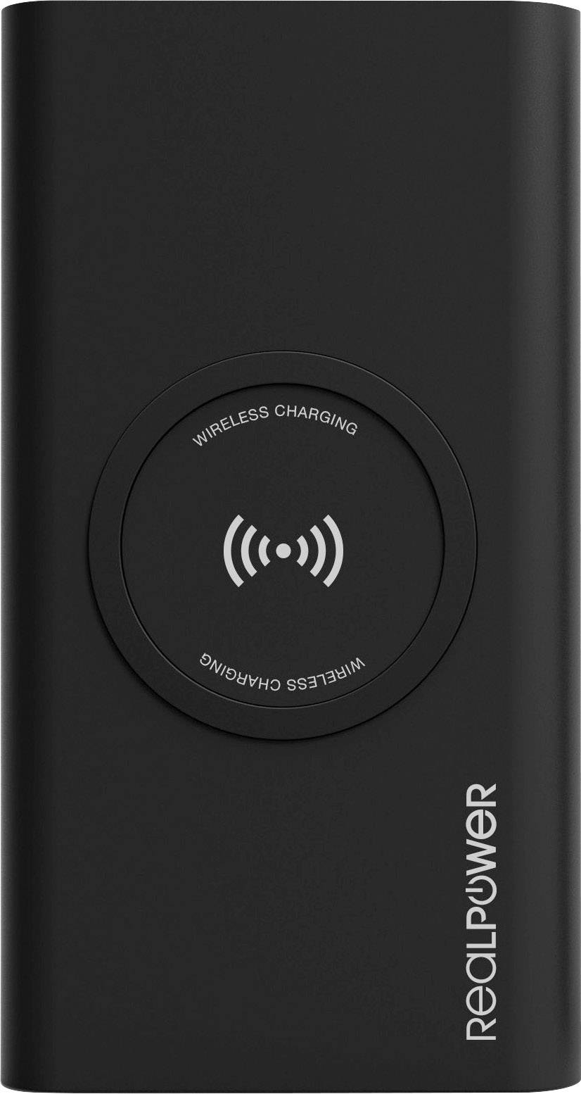 RealPower PB-8000 Powerbank 8000 mAh Schwarz