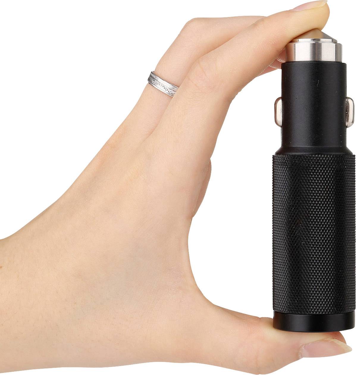 RealPower 219736 USB Ladegerät USB Schwarz KFZ