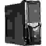 Rasurbo GAME-X7 Midi-Tower Gaming-Gehäuse, PC-Gehäuse Schwarz/Blau 1 Vorinstallierter LED Lüfter