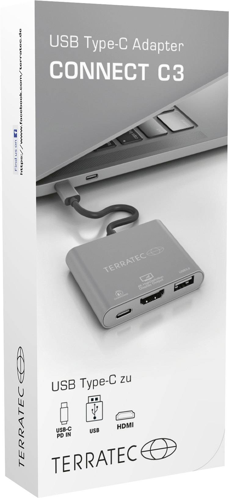 Terratec USB-C® Dockingstation CONNECT C3 Passend für Marke Dockingstations: Universal