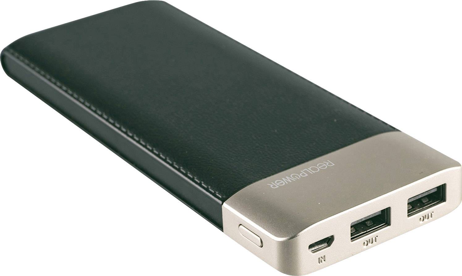 RealPower PB-8000 Powerbank 8000 mAh LiPo Schwarz
