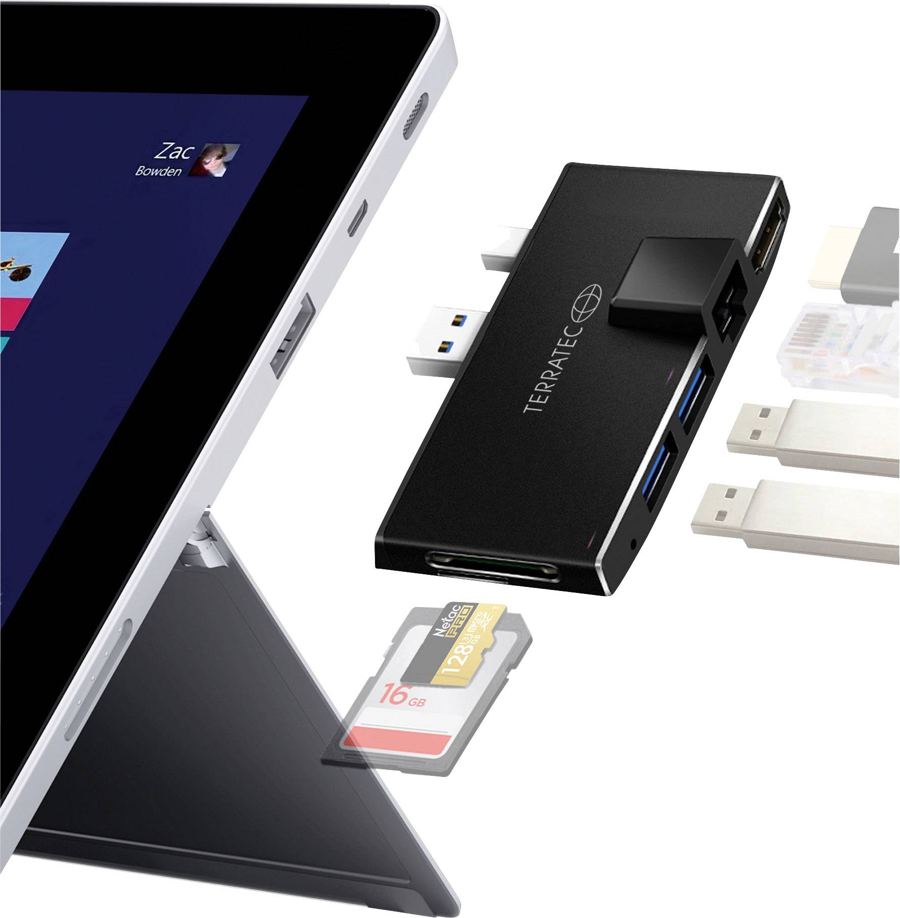 Terratec Notebook Dockingstation CONNECT Pro2 Passend für Marke Dockingstations: Microsoft Surface