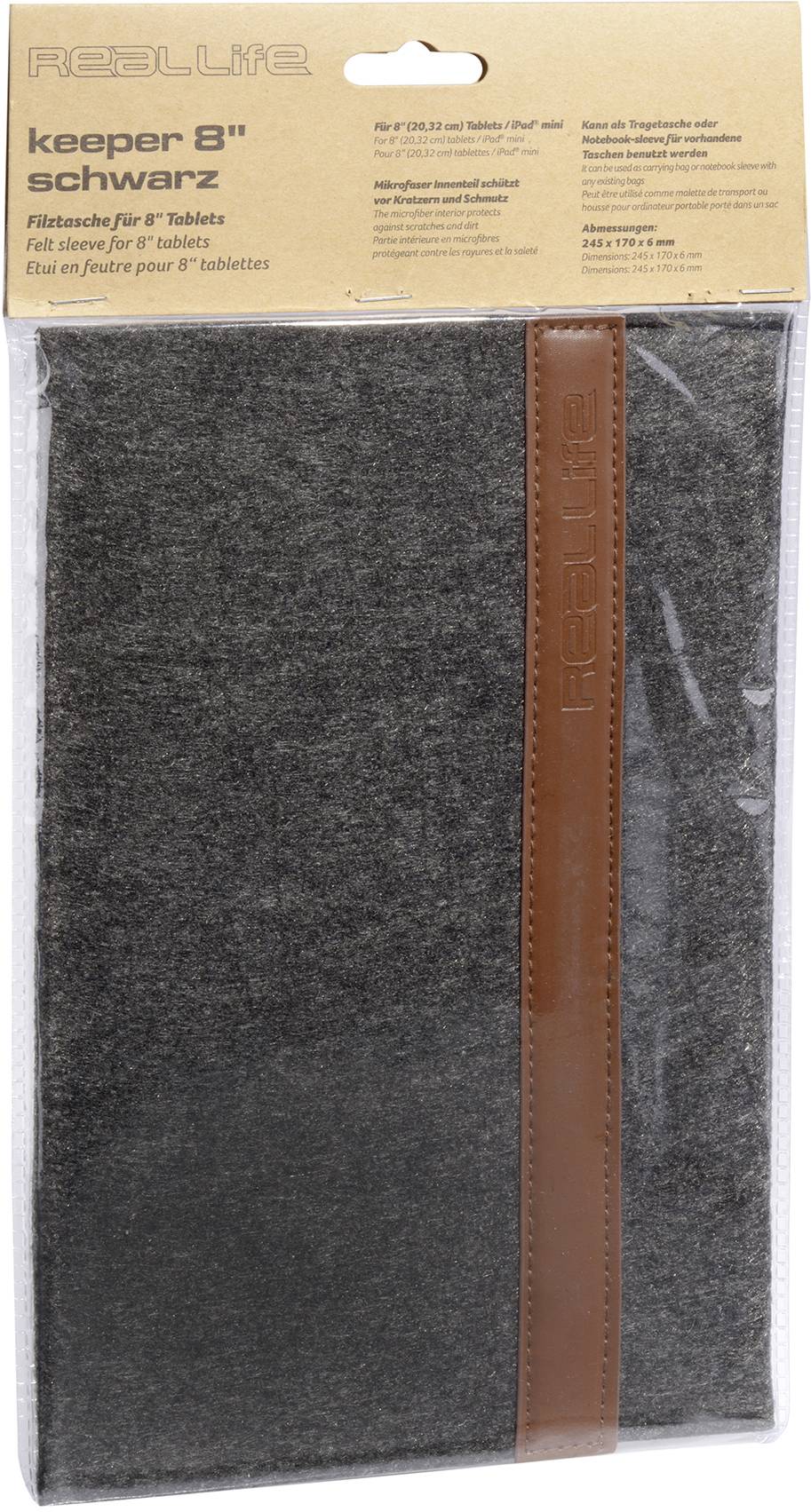 Ultron keeper Tablet Tasche 20,3 cm (8") Schwarz