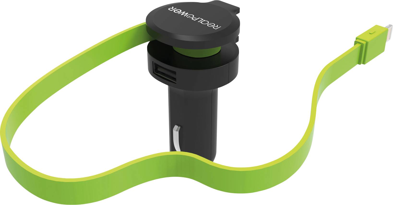 RealPower 257637 USB Ladestation USB Schwarz, Grün KFZ