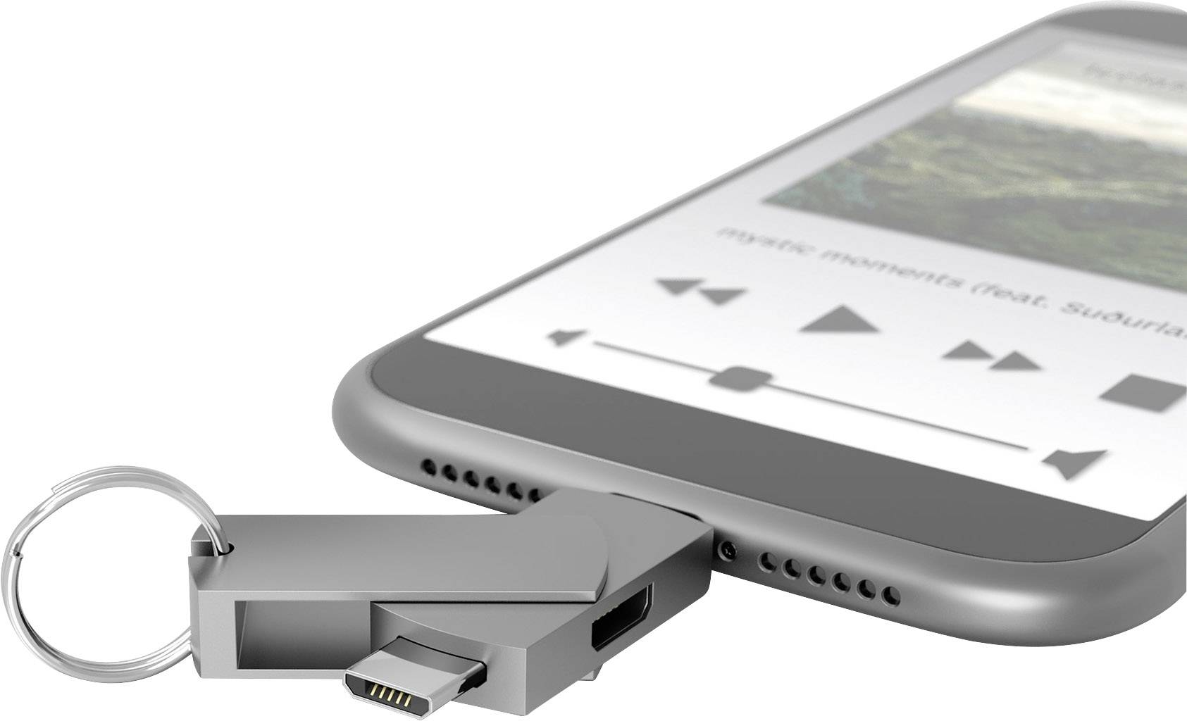 Terratec USB 2.0 Adapter [1x Micro-USB-Buchse - 1x Micro-USB-Stecker, USB-C® Stecker] CONNECT C600