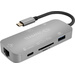 Terratec CONNECT C8 USB-C® (USB 3.2 Gen 2) Multiport Hub Grau