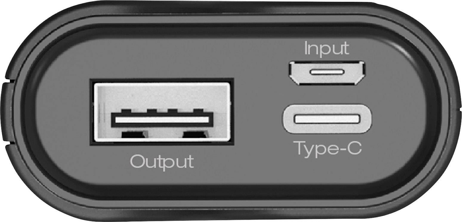 RealPower PB-5000C Powerbank (Zusatzakku) Lithium 5000 mAh 243923