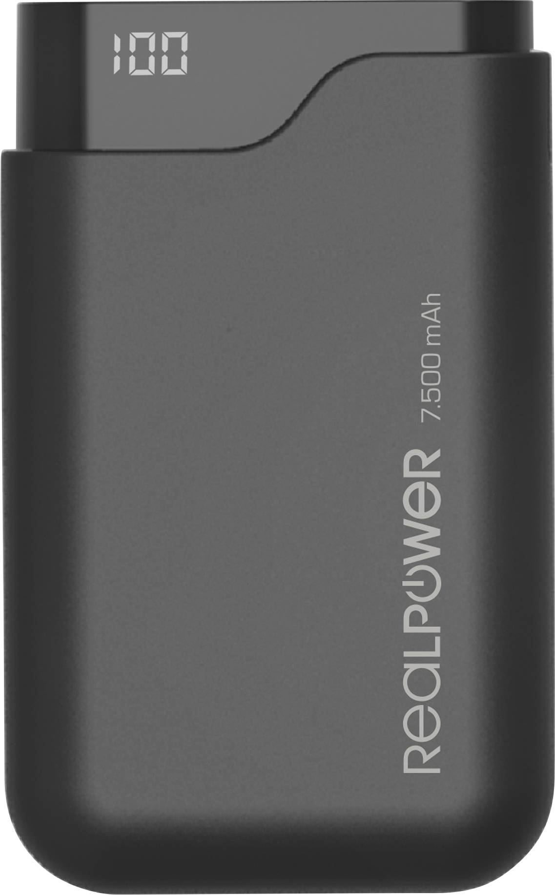 RealPower PB-7500C Powerbank 7500 mAh Li-Ion Schwarz