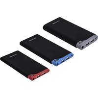 RealPower PB-6000S Powerbank 6000 mAh LiPo Rot-Schwarz RealPower PB-6000S Powerbank 6000 mAh LiPo Rot-Schwarz