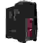Rasurbo GAME-X6 Midi-Tower Gaming-Gehäuse, PC-Gehäuse Schwarz/Rot Lüftersteuerung