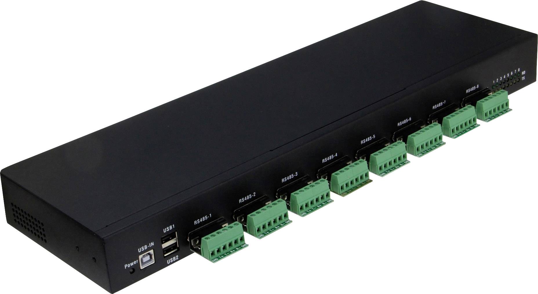 RealPower 284515 19 Zoll Verteilereinbaueinheit 1 HE Schwarz