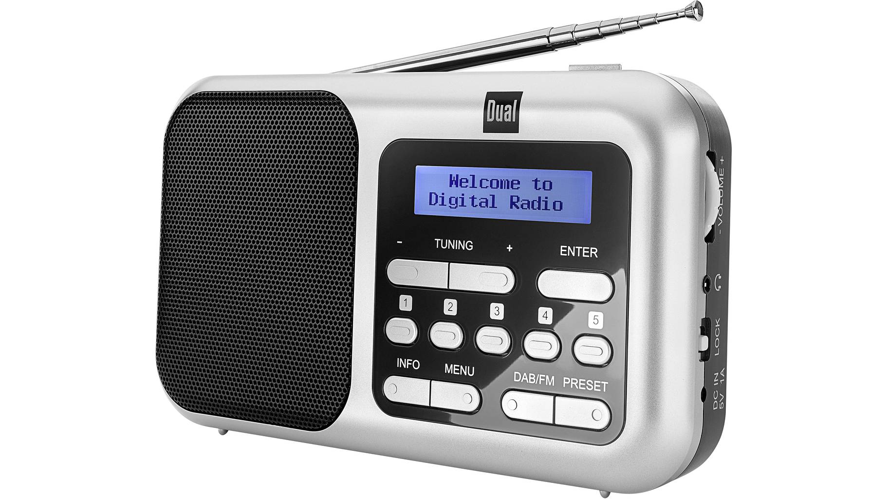 Dual DAB 4.2 Tischradio DAB+, DAB, UKW DAB+, UKW Silber | SMDV