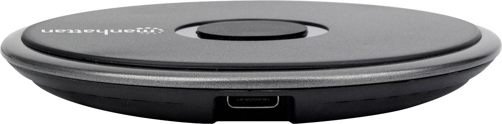 Manhattan Induktions-Ladegerät 2 A 102186 102186 Ausgänge Induktionslade-Standard Schwarz